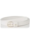 Hilfiger Flag Th Intemporel 2.5 Curve Ceinture, White, 110 cm Femme