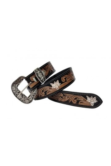 JF-Reitsport Western Style Belt 32 inches Cowboy Cowgirl Unisex, Black