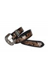 JF-Reitsport Western Style Belt 32 inches Cowboy Cowgirl Unisex, Black
