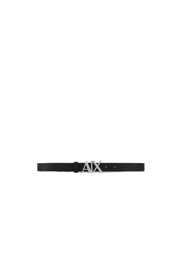 Armani Exchange Belt Ceinture, Noir, 85 cm Femme