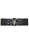 Generisch Kreepsville 666 Baphomet Teufel Satan Gothique Boucle de ceinture, Noir , S-M