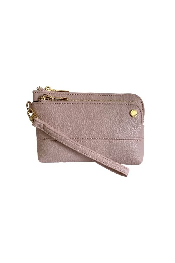 Steve Madden BTRELL Clutch Wristlet Pink Stripe One Size