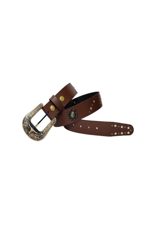 JF-Reitsport Western Style Belt 32 inches Cowboy Cowgirl Unisex, Black