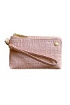 Steve Madden BTRELL Clutch Wristlet Pink Stripe One Size