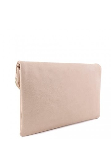 Large Envelope Clutch Bag with Chain Strap