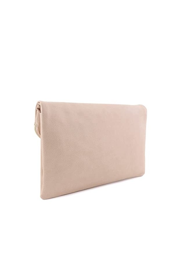 Large Envelope Clutch Bag with Chain Strap