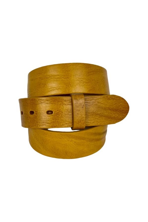 UmjuBELT Ceinture en cuir Fraser Moutarde, moutarde, 105