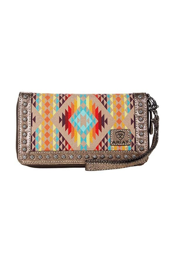 Ariat Southwestern Cruiser Clutch Orange One Size