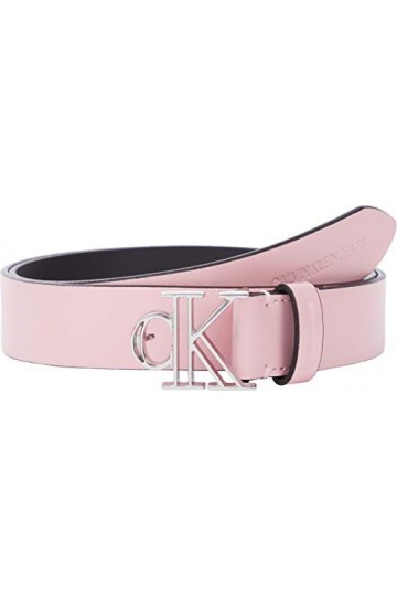 Calvin Klein Jeans Outline Mono Plaque Belt 30MM Ceinture, Soft Berry, 85 cm Femme