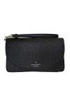 Kate Spade New York Joeley Boxed Multifunctional Wallet Wristlet Clutch WLRU5841 Black Glitter 