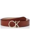 Calvin Klein RE-Lock CK Logo Belt 30MM Ceinture, Cognac, 80 cm Femme