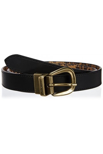 Levis Womens Reversible Belt with Print Femme, Noir/Imprimé leopard 59 , Taille: 80