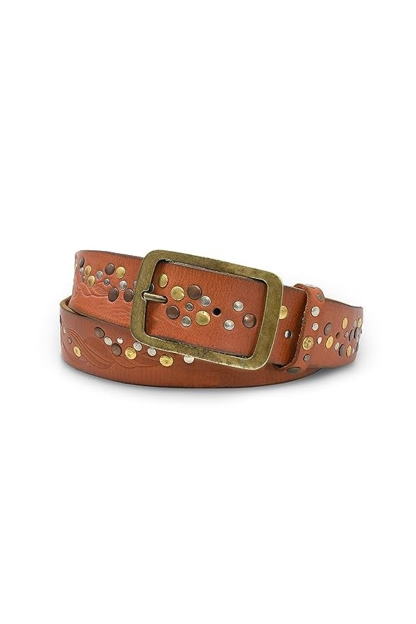 STILORD Eva Ceinture en cuir cloutée pour dames mode cloutée pour dames look vintage 40 mm avec boîte cadeau en cuir vérita