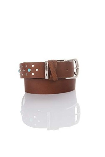 Kaporal - Ceinture femme en cuir fantaisie - Helly - Femme - 80 - Orange