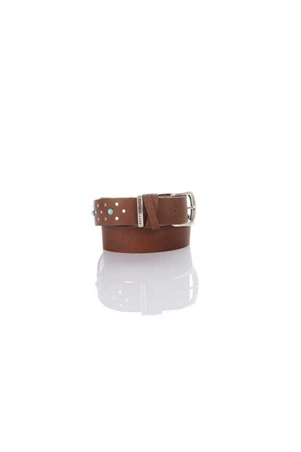 Kaporal - Ceinture femme en cuir fantaisie - Helly - Femme - 80 - Orange