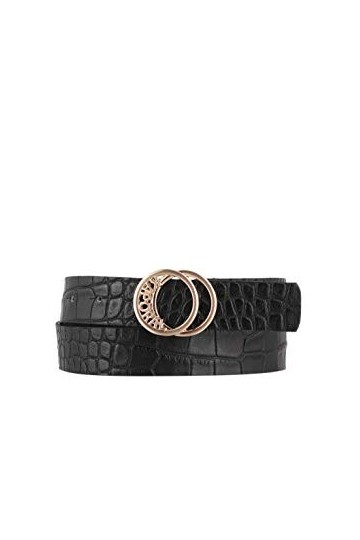 Kaporal - Ceinture femme en cuir effet croco - Heva - Femme - 85 - Noir