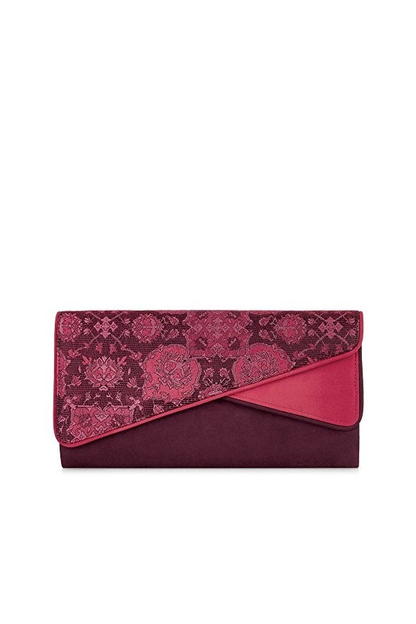 LADIES RUBY SHOO SYDNEY WINE HANDBAG CLUTCH OR SHOULDER BAG FOR NICOLA BOOT