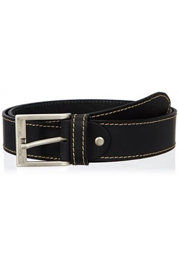 JP 1880 Ceinture avec Couture, Noir, 120 cm Ouest