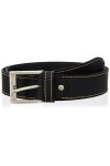 JP 1880 Ceinture avec Couture, Noir, 120 cm Ouest
