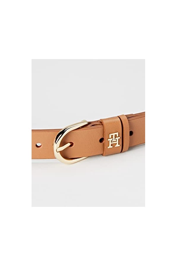 Tommy Hilfiger Ceinture Femme TH Timeless 2.5 Ceinture Cuir, Marron Cognac , 135