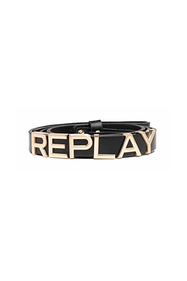 Replay AW2549 Ceinture, Noir 098 Black , 75 Femme