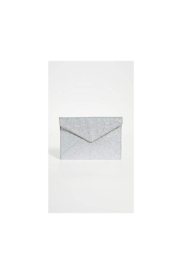 Rebecca Minkoff Womens Glitter Leo Clutch