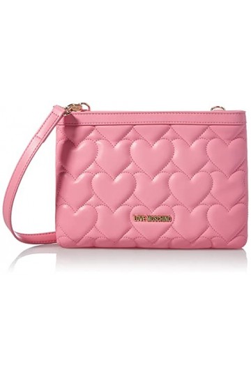 Love Moschino Ss21 Clutch pour Femme, Sac à bandoulière, Collection Printemps été 2021, Rose, Taille Unique