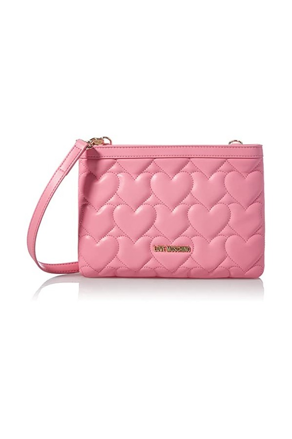 Love Moschino Ss21 Clutch pour Femme, Sac à bandoulière, Collection Printemps été 2021, Rose, Taille Unique