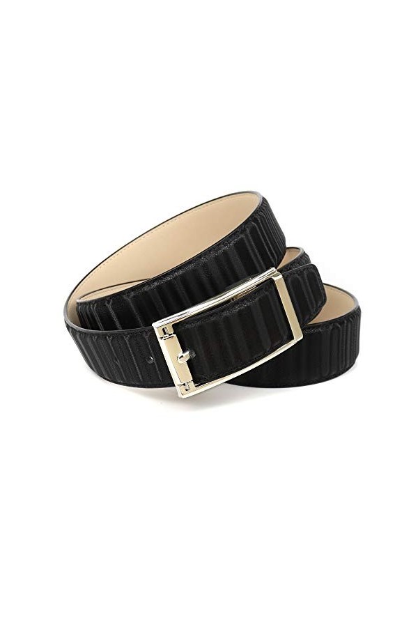 Anthoni Crown Ledergürtel Ceinture, Schwarz, 100 Femme