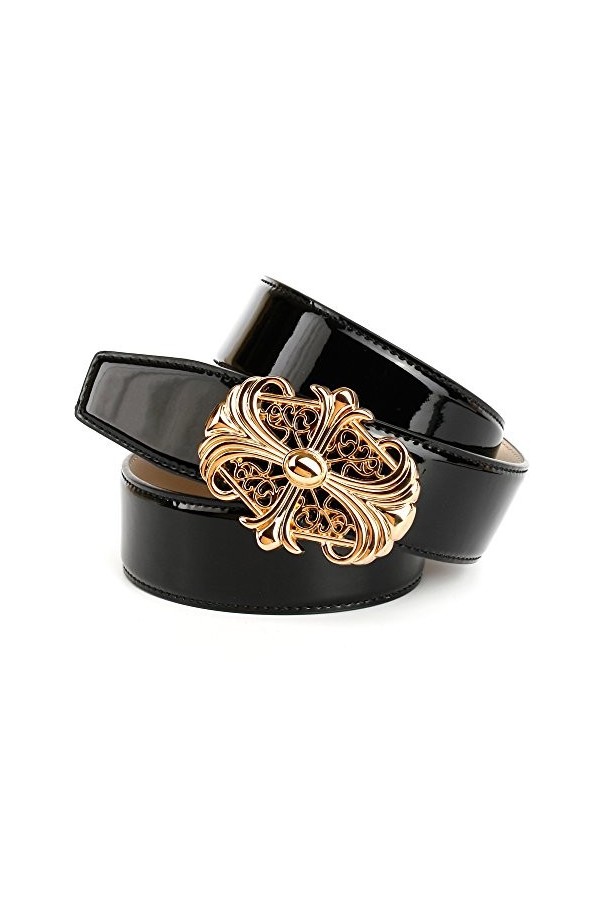 Anthoni Crown 4W00L Ceinture, Schwarz Schwarz 010 , 105 Femme