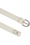 Calvin Klein RE-Lock RND BCKL BLT W/Tip 25MM Ceintures, DK Ecru, 105 Femme