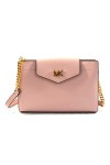 Michael Kors Womens Mott Leather Large Clutch Crossbody Bag Purse Handbag Blossom 