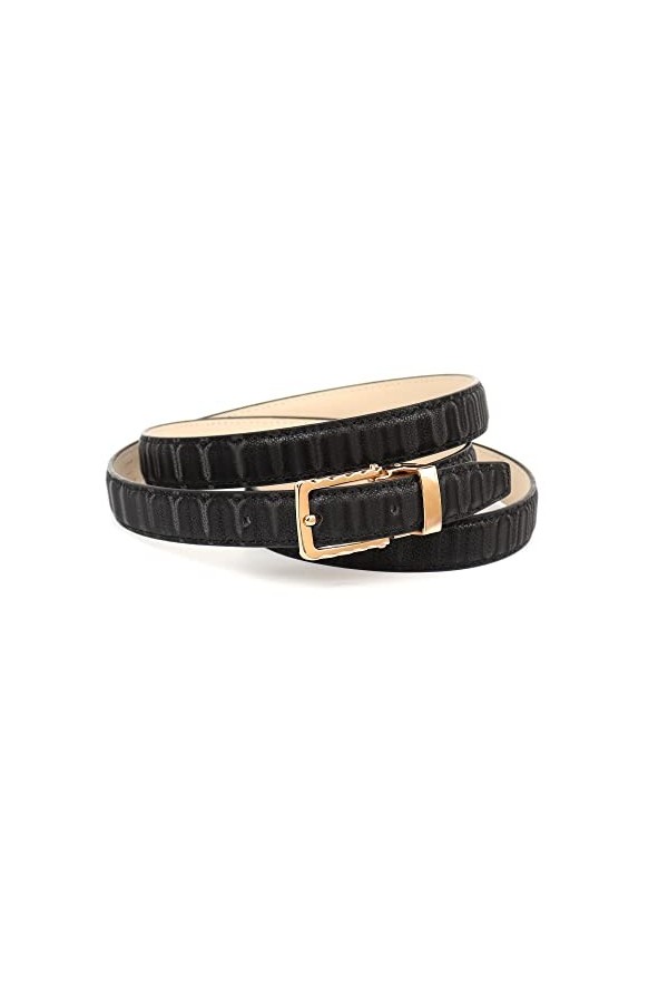 Anthoni Crown Ledergürtel Ceinture, Schwarz, 100 Femme