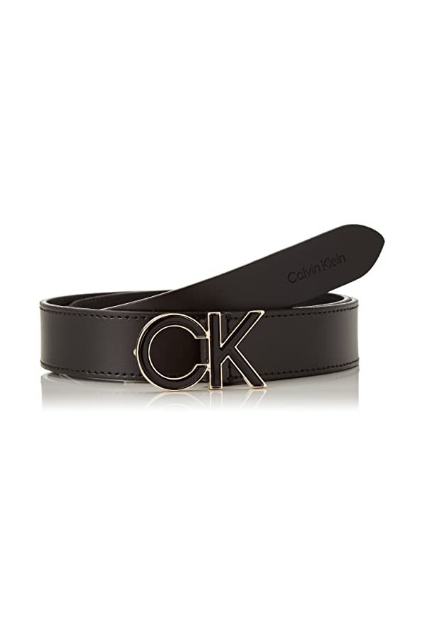 Calvin Klein RE-Lock SAFF 3CM Belt, CK Black, 120 Femme