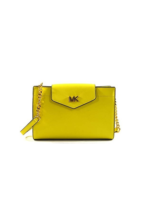 Michael Kors Womens Mott Leather Large Clutch Crossbody Bag Purse Handbag Blossom 