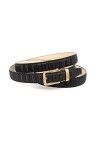 Anthoni Crown Ledergürtel Ceinture, Schwarz, 100 Femme