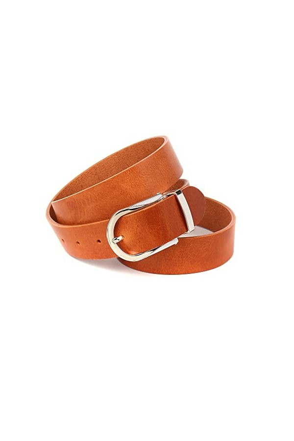 Anthoni Crown Ledergürtel Ceinture, Cognac, 85 Femme