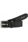 Calvin Klein Must SQR Letter Tip 25MM Belt Ceintures, CK Black, 85 Femme