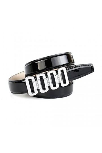 Anthoni Crown А1e00l Ceinture, Noir 010 , Taille du Fabricant:90 Femme