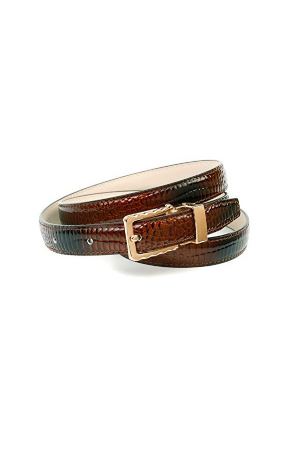 Anthoni Crown Ledergürtel Ceinture, Braun, 90 Femme