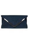 Girly Handbags Femmes Enveloppe Clutch-Bag, bleu roi, W 29, H 14, D 5 cm W 11, H 6, D 2 inches 