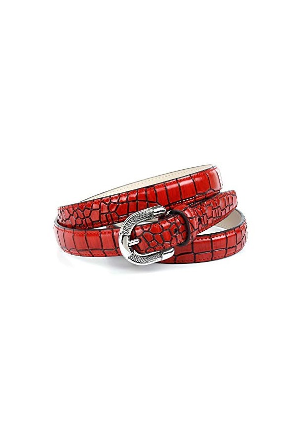 Anthoni Crown Ss2.k60 Ceinture, Rouge Rot 060 , 95 Taille Fabricant: 80 Femme
