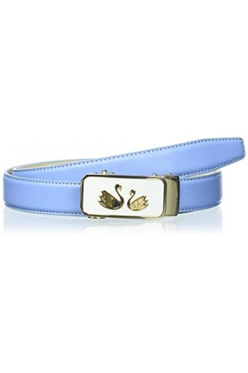Anthoni Crown Ledergürtel Ceinture, Bleu Ciel, 70 Femme