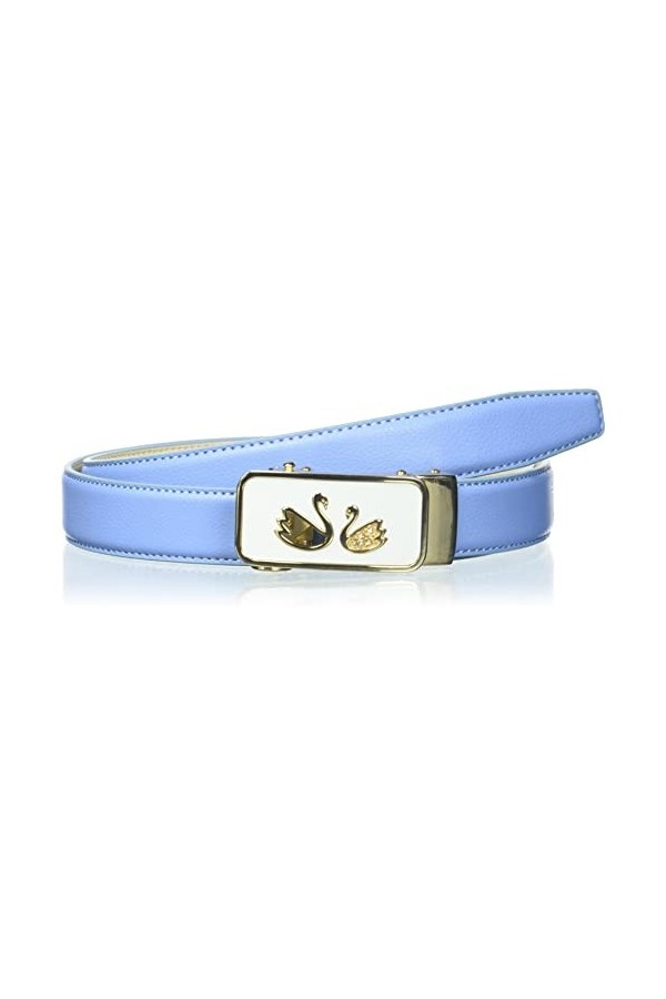 Anthoni Crown Ledergürtel Ceinture, Bleu Ciel, 70 Femme