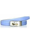 Anthoni Crown Ledergürtel Ceinture, Bleu Ciel, 70 Femme