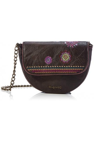 Desigual Accessoires Ceinture en polyuréthane, Femme, Marron, U