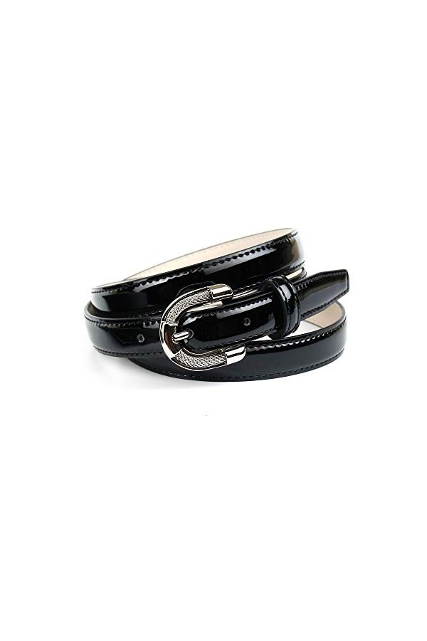 Anthoni Crown Ss2.00l Ceinture, Noir Schwarz 010 , 100 Taille Fabricant: 85 Femme