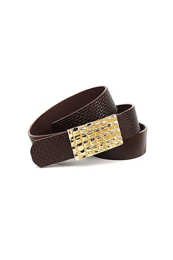 Anthoni Crown 4kr540-110 Ceinture, Marron foncé, 110 cm Mixte