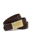 Anthoni Crown 4kr540-110 Ceinture, Marron foncé, 110 cm Mixte