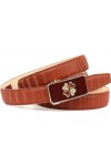 Anthoni Crown Ledergürtel Ceinture, Braun, 90 Femme